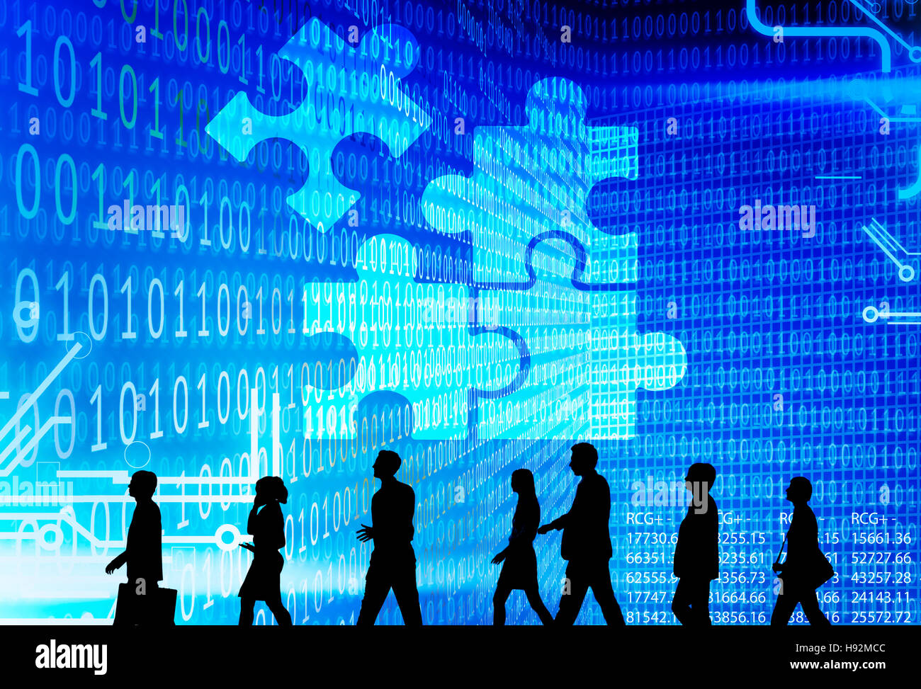 Collaboration Connection Corporate Solution Strategy Concept Stock