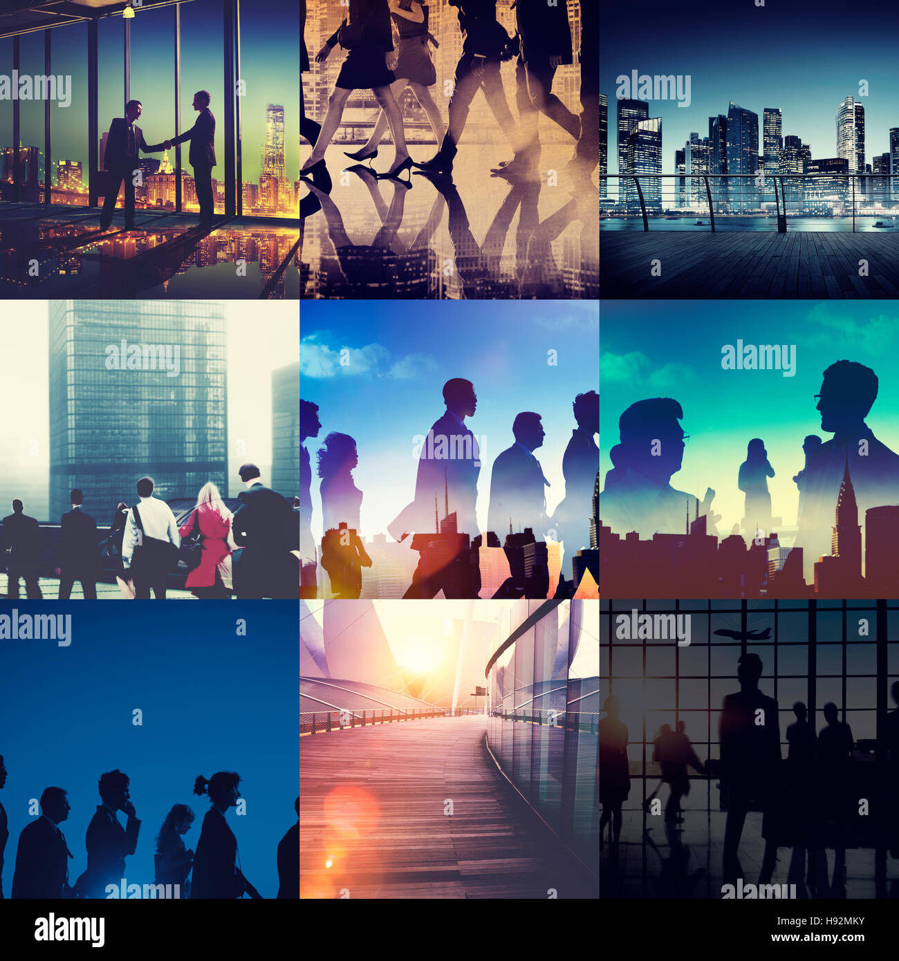 Business People Passenger Working City Life Concept Stock Photo - Alamy