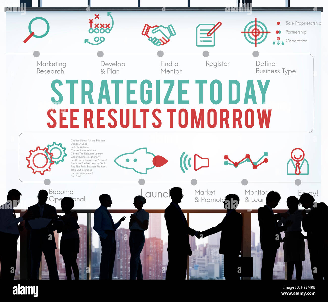 Strategy Planning Motivation Result Objective Concept Stock Photo - Alamy