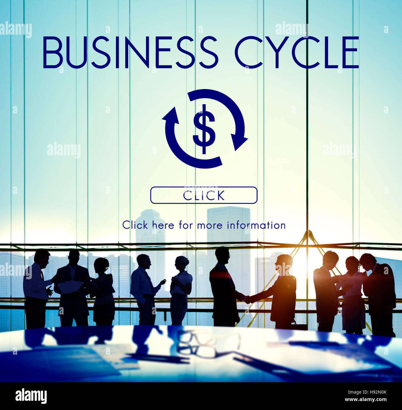 Business Cycle Economy Financial Concept Stock Photo