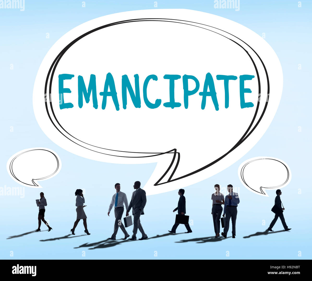 Emancipate Emancipated Emancipation Freedom Concept Stock Photo