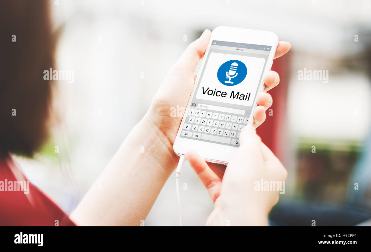 Voice Mail Message Notification Communication Concept Stock Photo Alamy