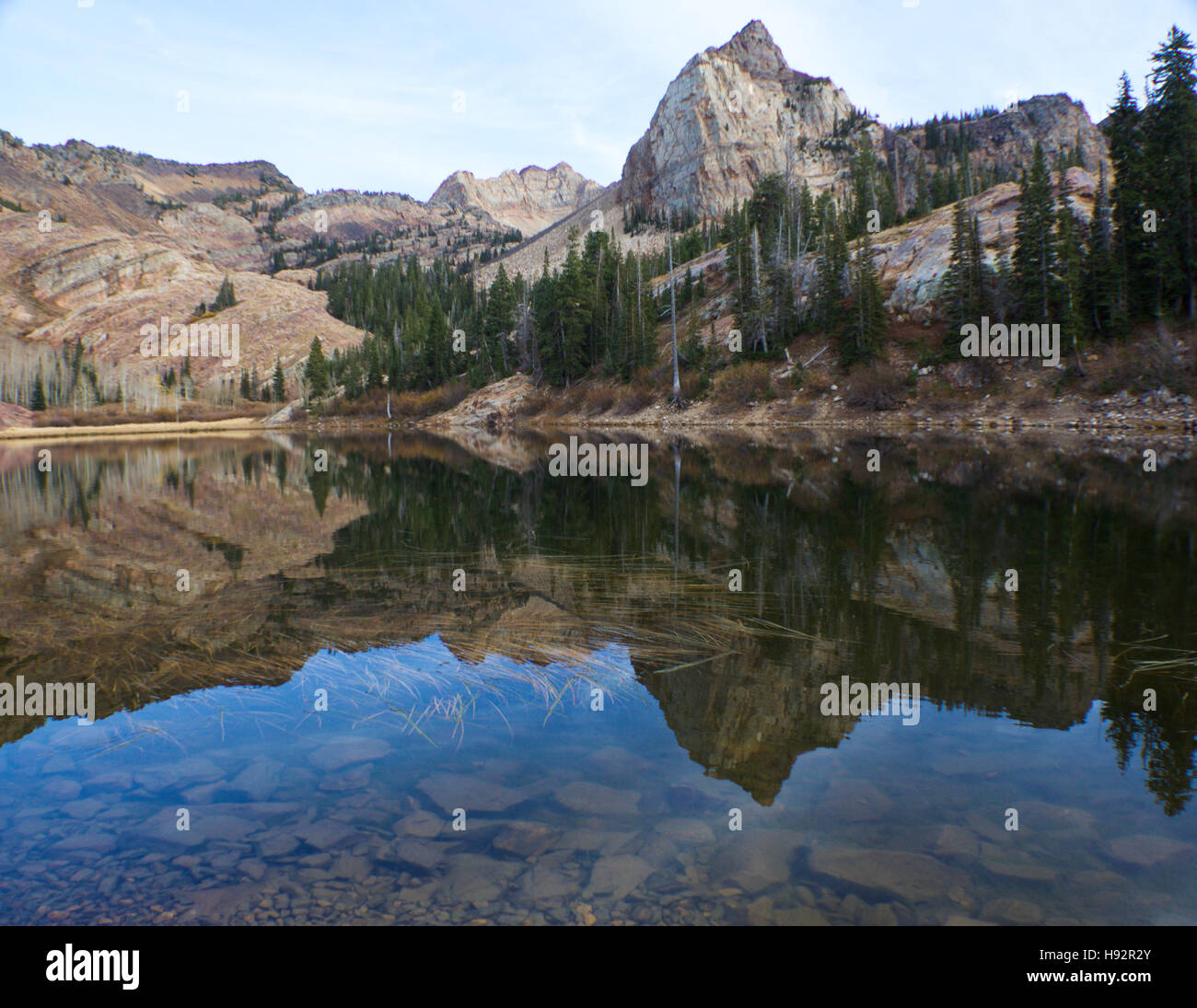 Alpine lake in Utah. Stock Photo