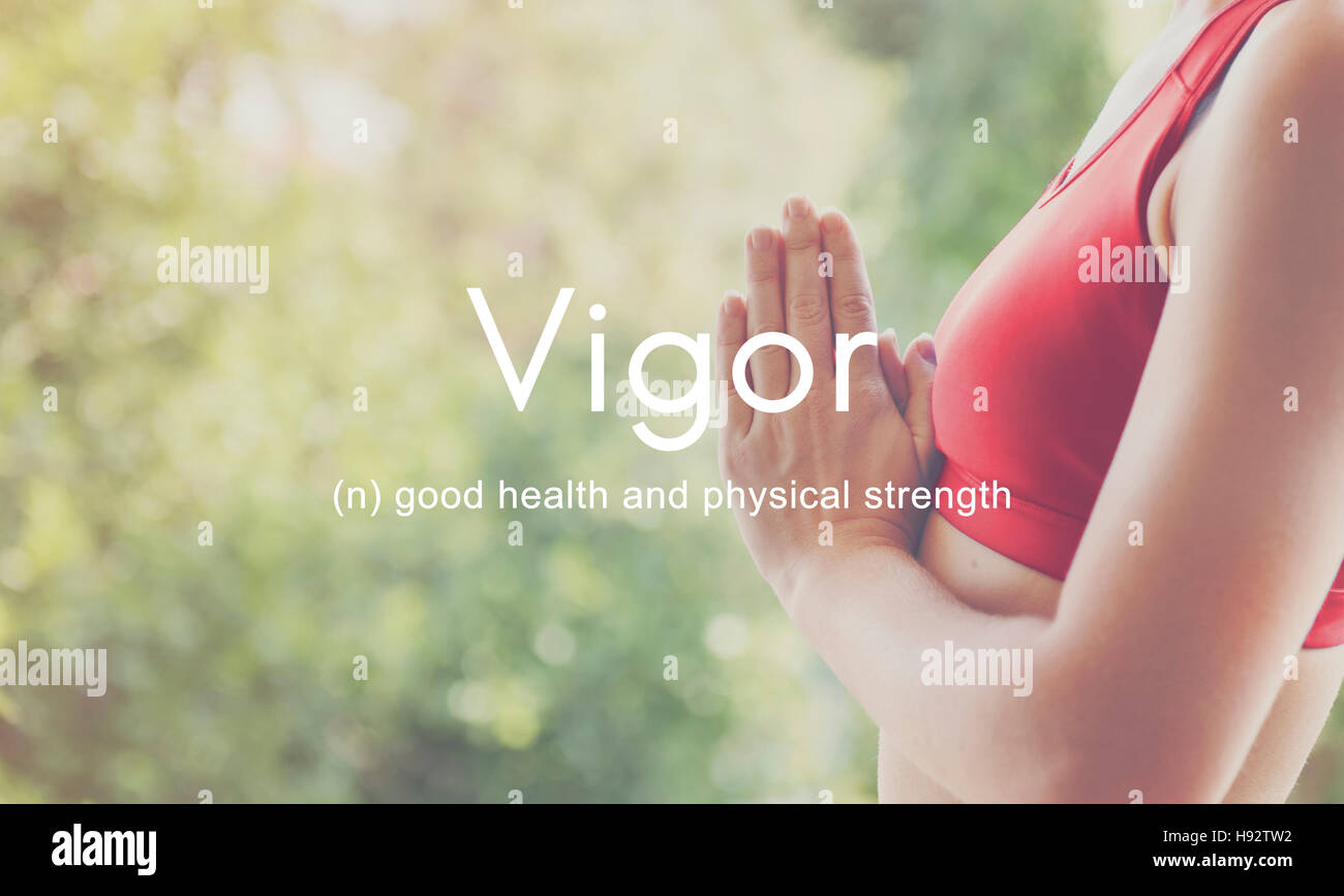 Vigor Energy Strength Powerful Strong Healthy Fitness Concept Stock Photo