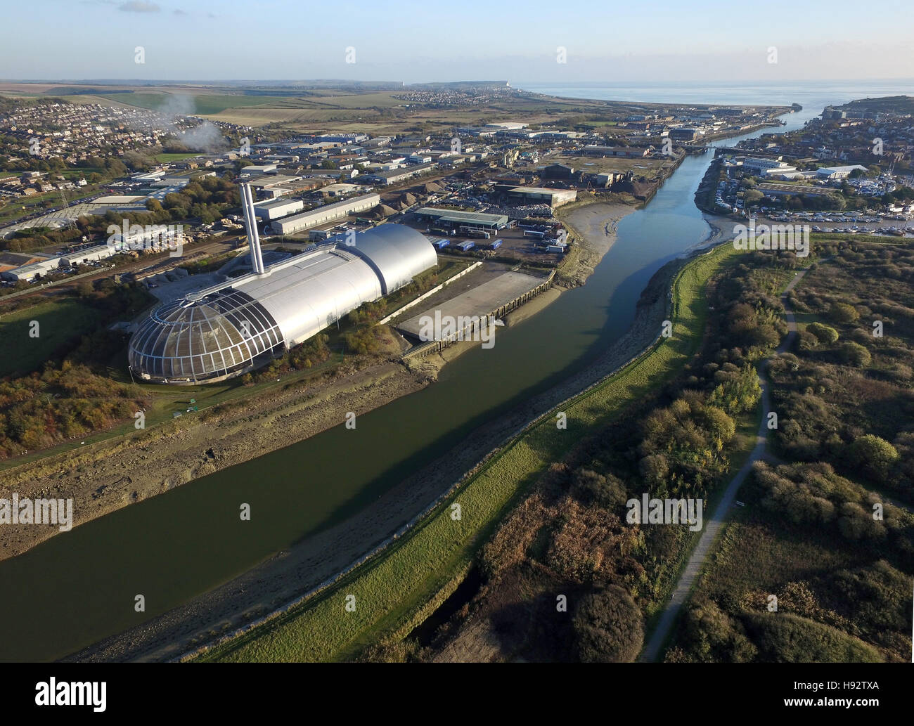 Waste incinerator at Newhaven, East Sussex Stock Photo Alamy