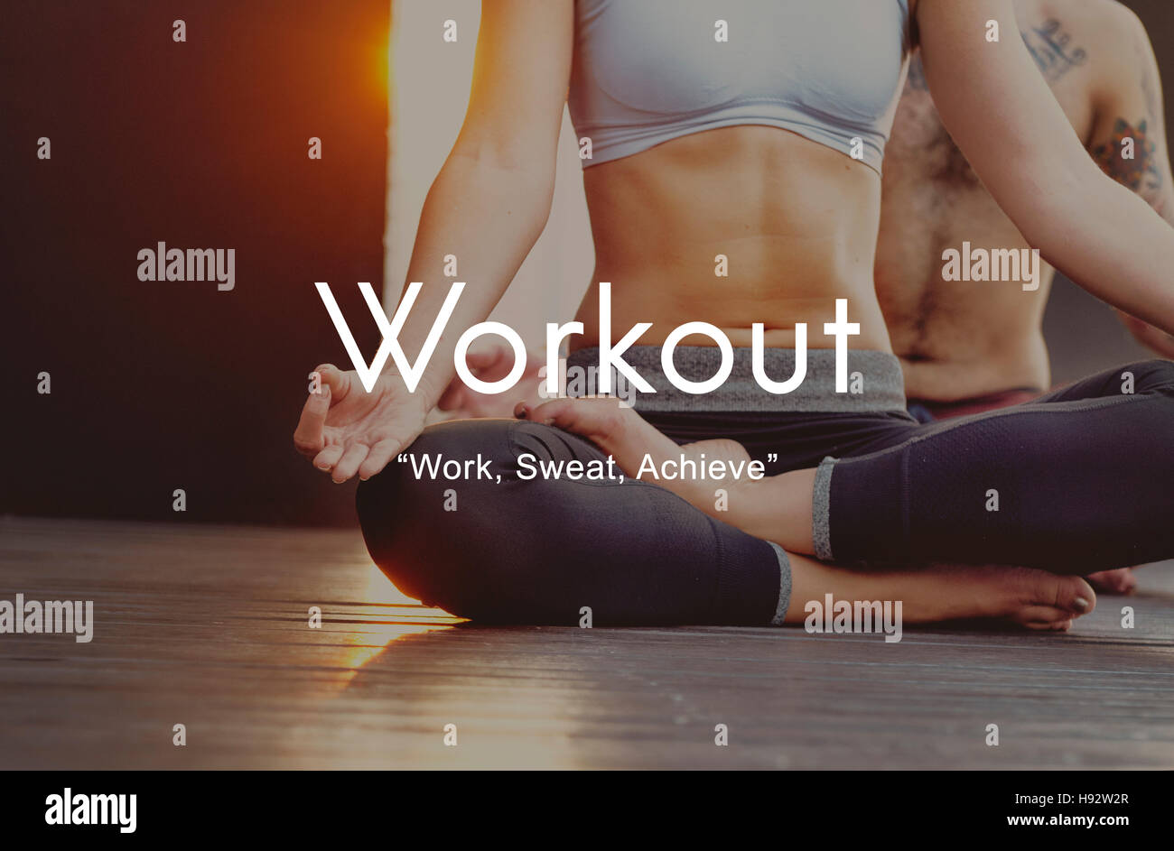 Workout Exercise Physical Activity Training Cardio Concept Stock Photo