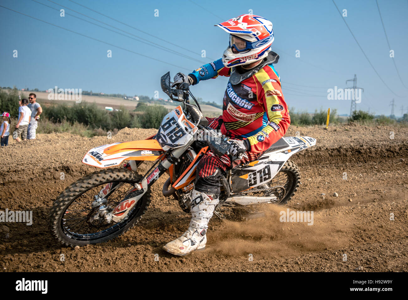 Motorocross Rider motocross rider in the race Stock Photo - Alamy