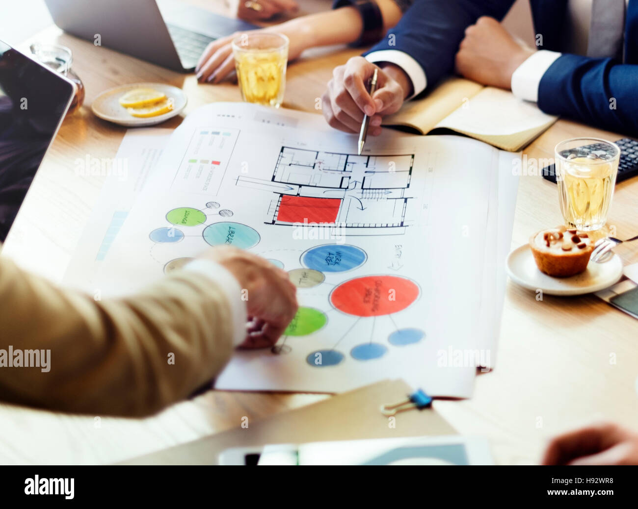 Team Meeting Brainstorming Planning Analysing Concept Stock Photo - Alamy