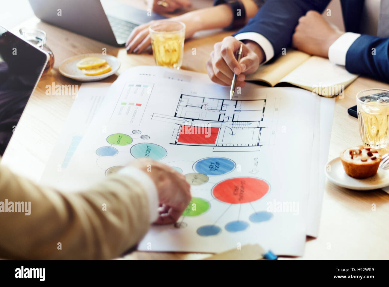Team Meeting Brainstorming Planning Analysing Concept Stock Photo - Alamy