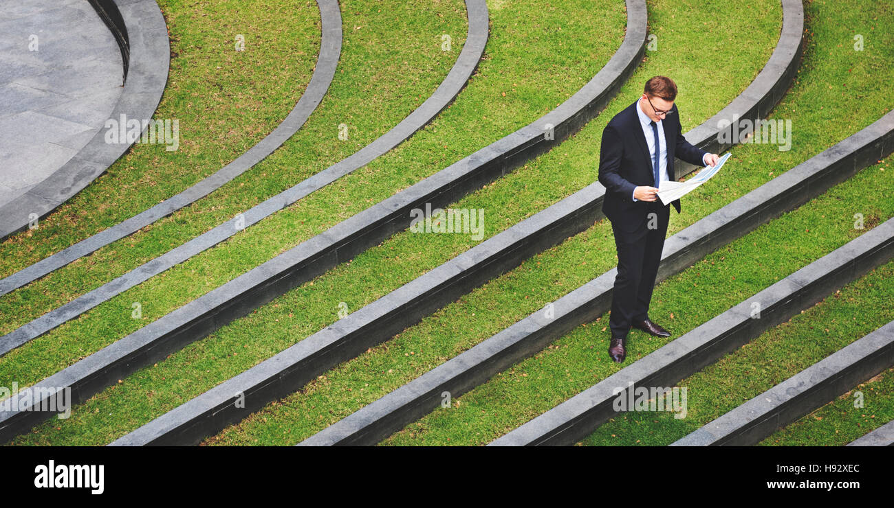 Business Man Check Time Outdoors Concept Stock Photo - Alamy