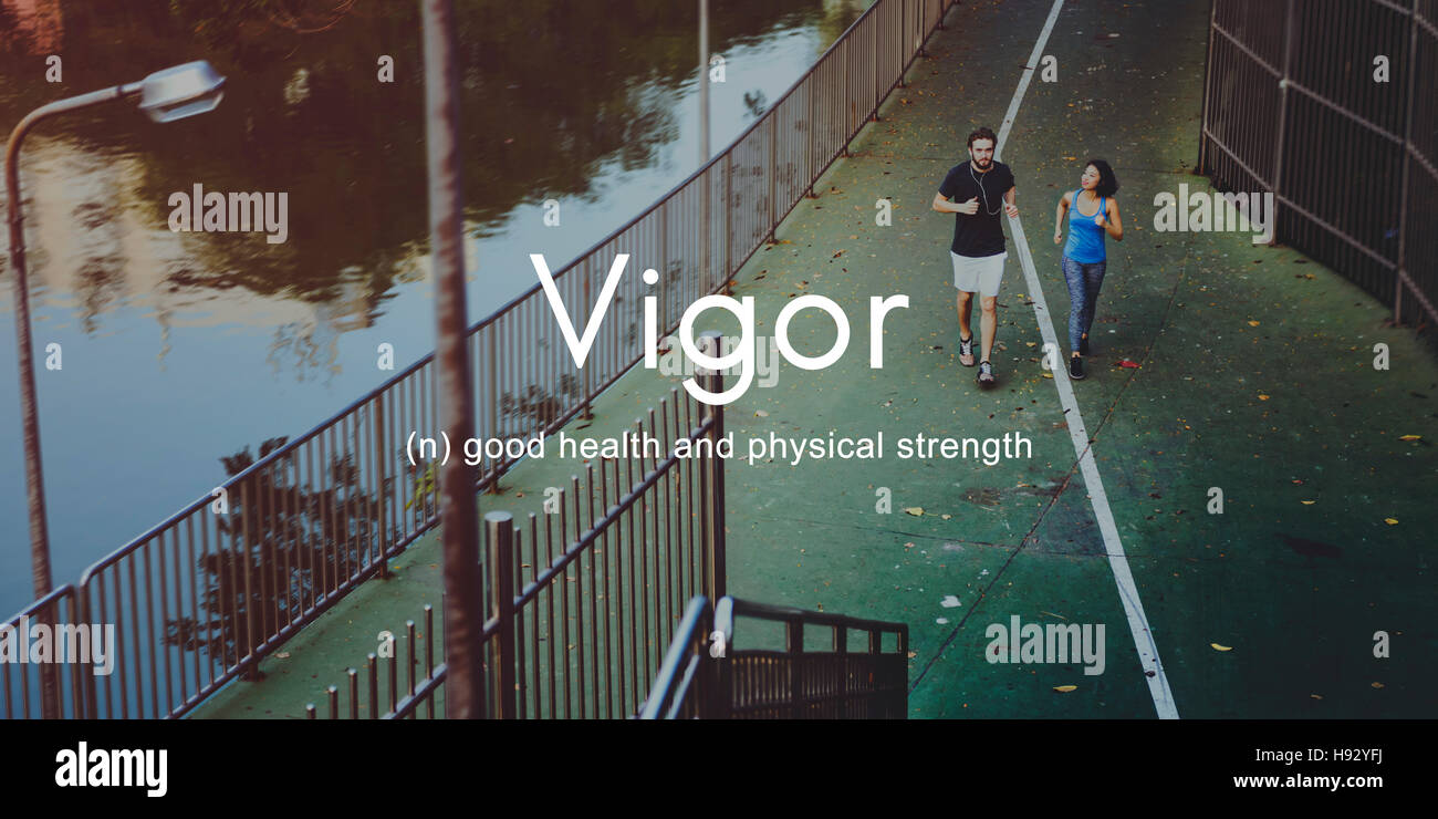 Vigor Energy Strength Powerful Strong Healthy Fitness Concept Stock Photo