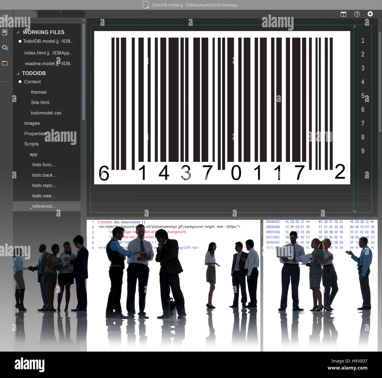 Bar Code Encryption Interface Coding Concept Stock Photo - Alamy