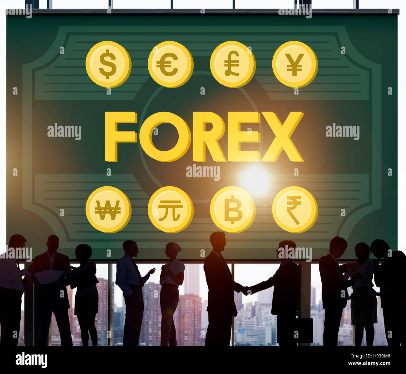 Finance Foreign Exchange Money Symbol Concept Stock Photo