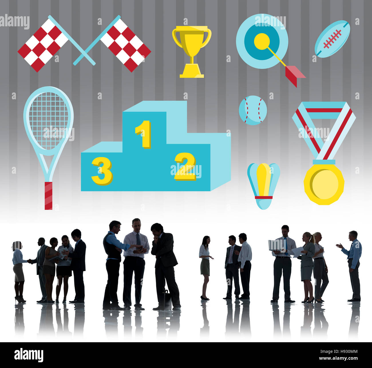 Podium winner silhouette hi-res stock photography and images - Alamy