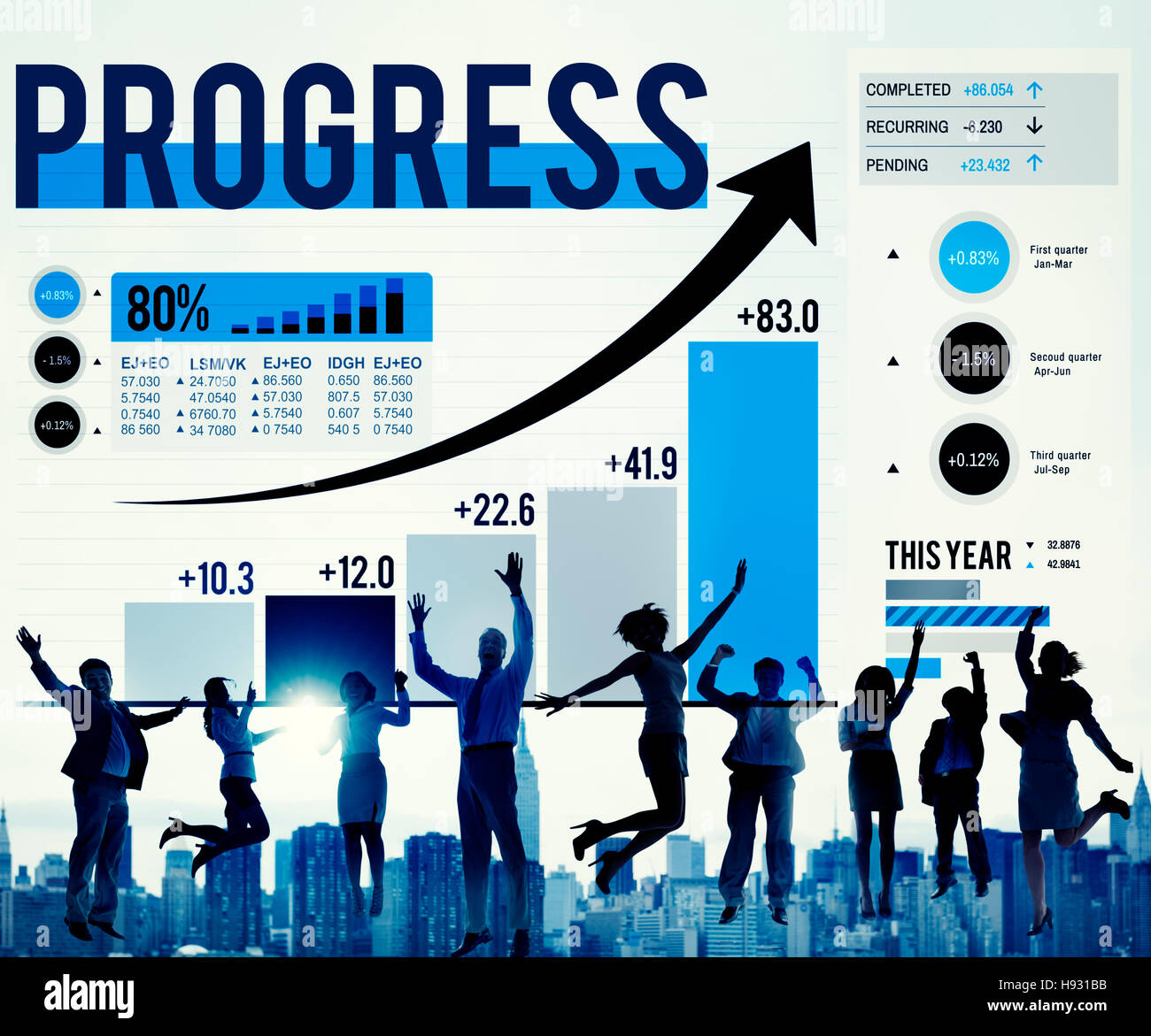 Progress Improvement Development Success Growth Concept Stock Photo Alamy