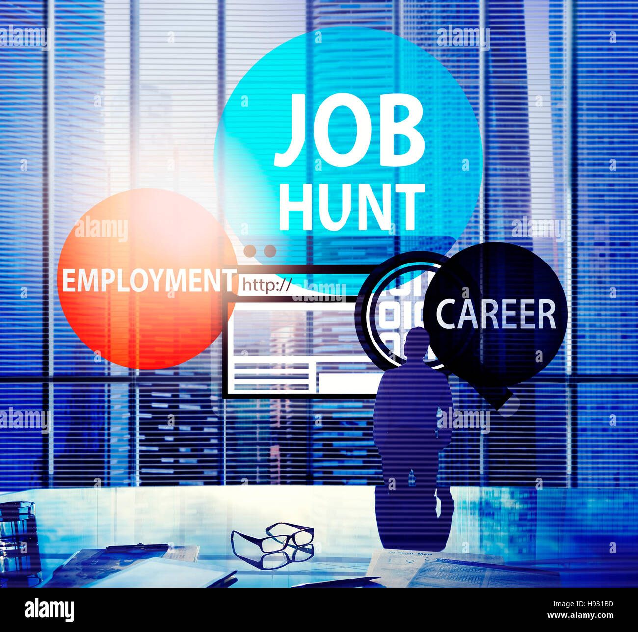 Job Hunt Employment Career Recruitment Hiring Concept Stock Photo Alamy