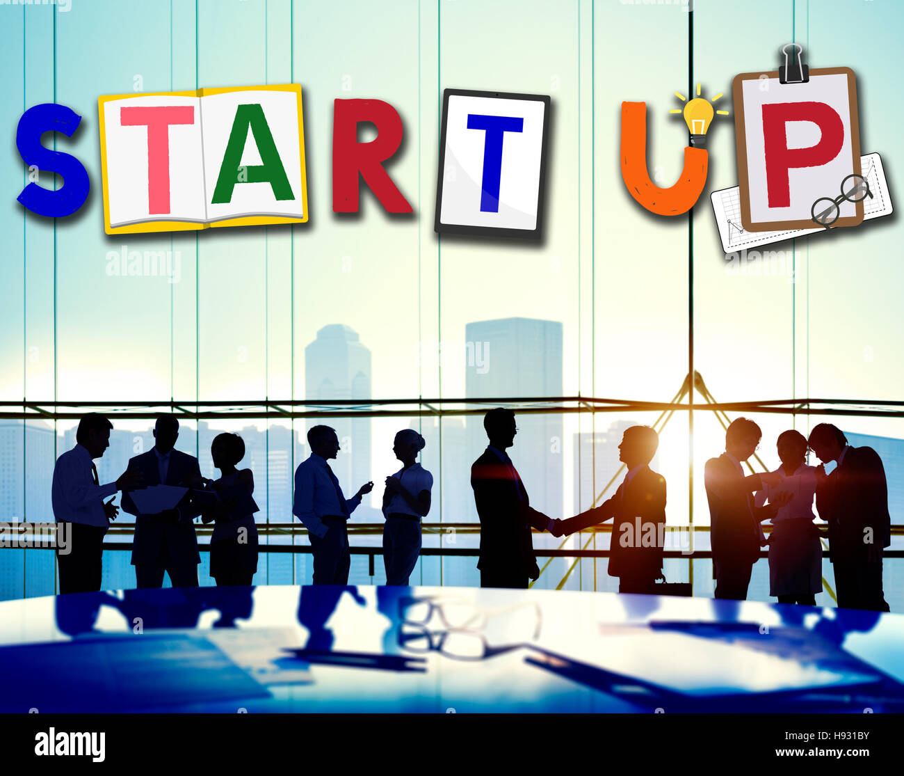 Start Up Business Growth Launch Aspiration Concept Stock Photo - Alamy