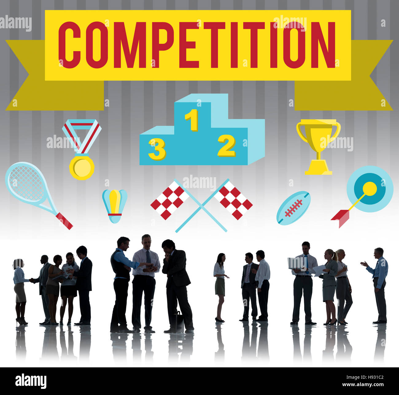 Competition Goals Match Race Concept Stock Photo Alamy