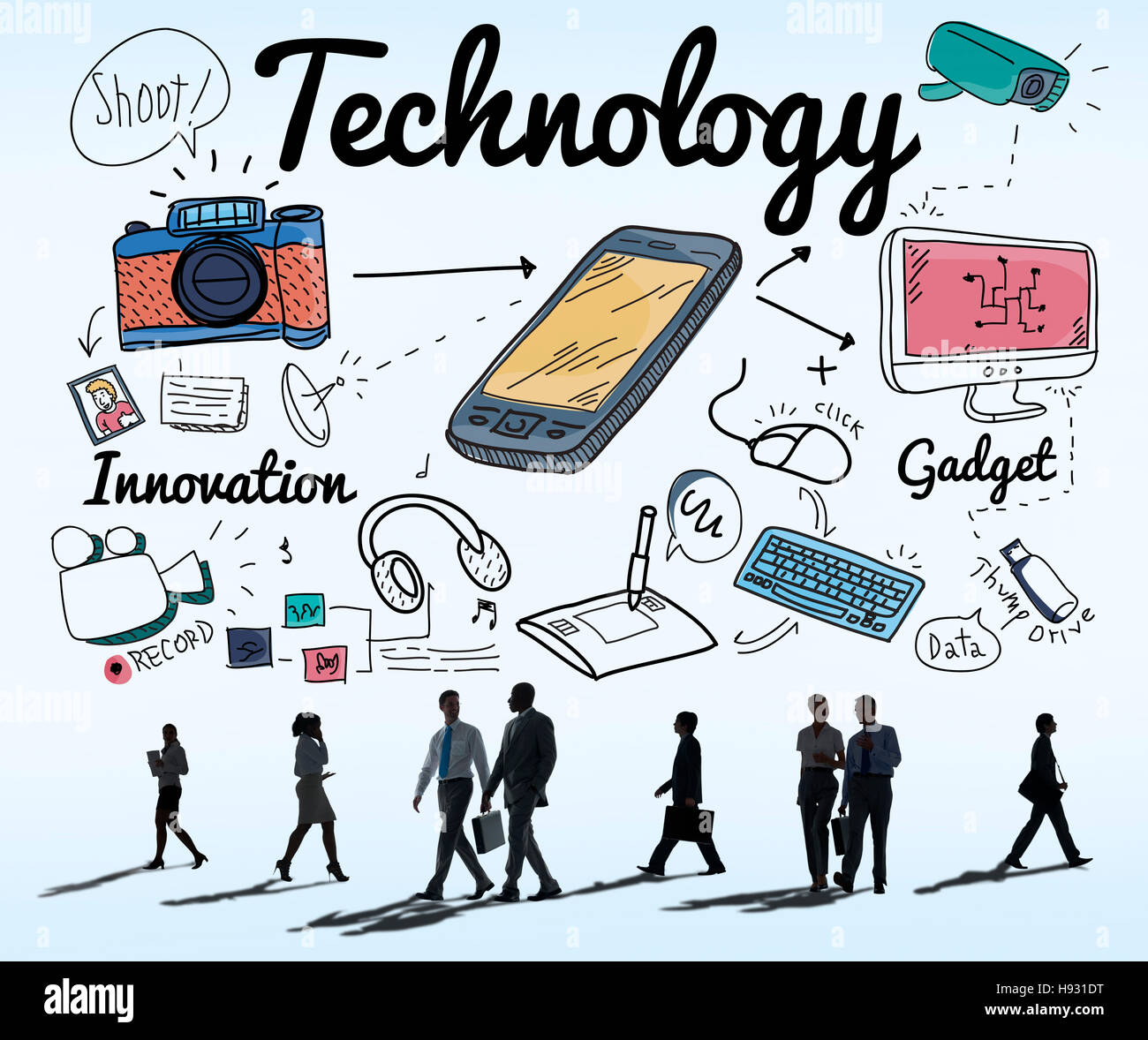 Innovation Using Ict Technology Digital Innovation Internet Science Concept Stock Photo - Alamy