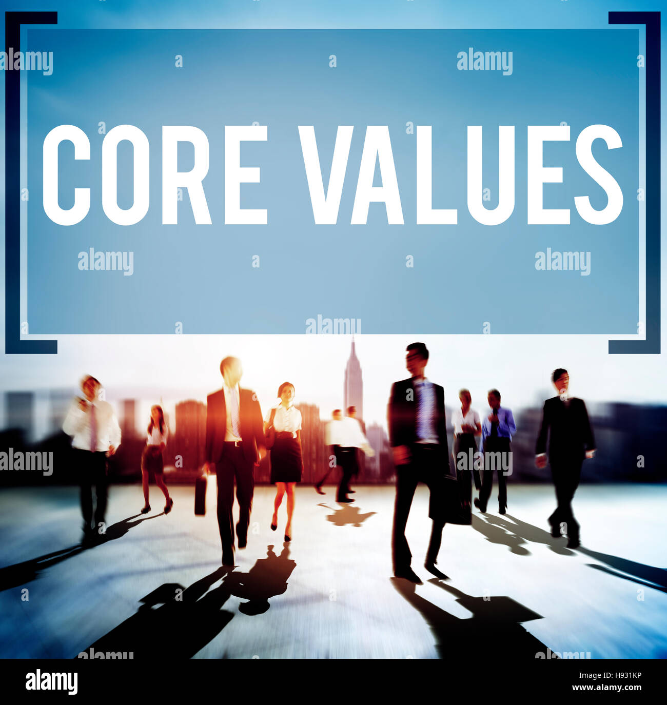 Core Values Core Focus Goals Ideology Main Purpose Concept Stock Photo Alamy
