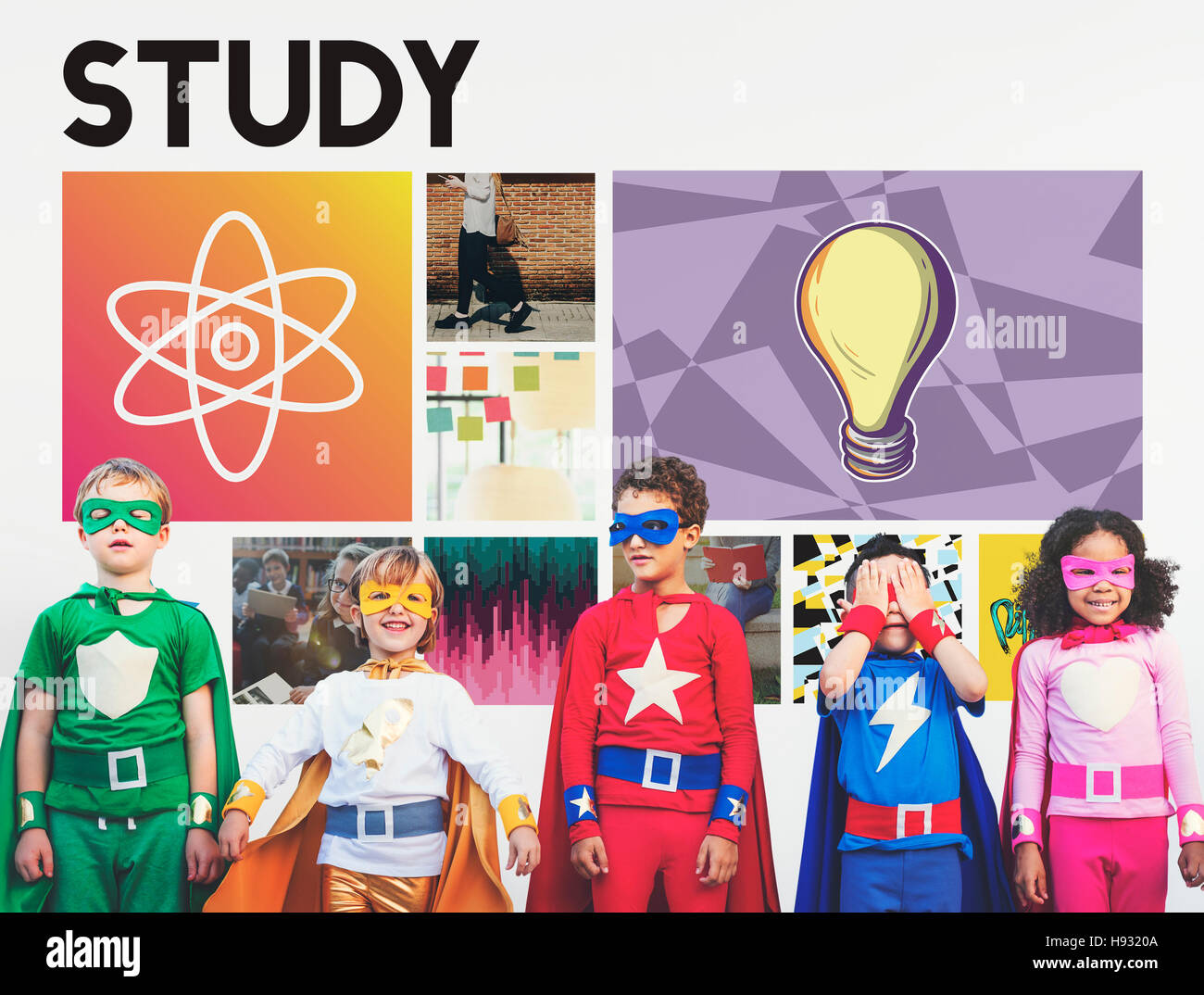 Acedemic Knowledge Learning Literacy Graphic Concept Stock Photo - Alamy
