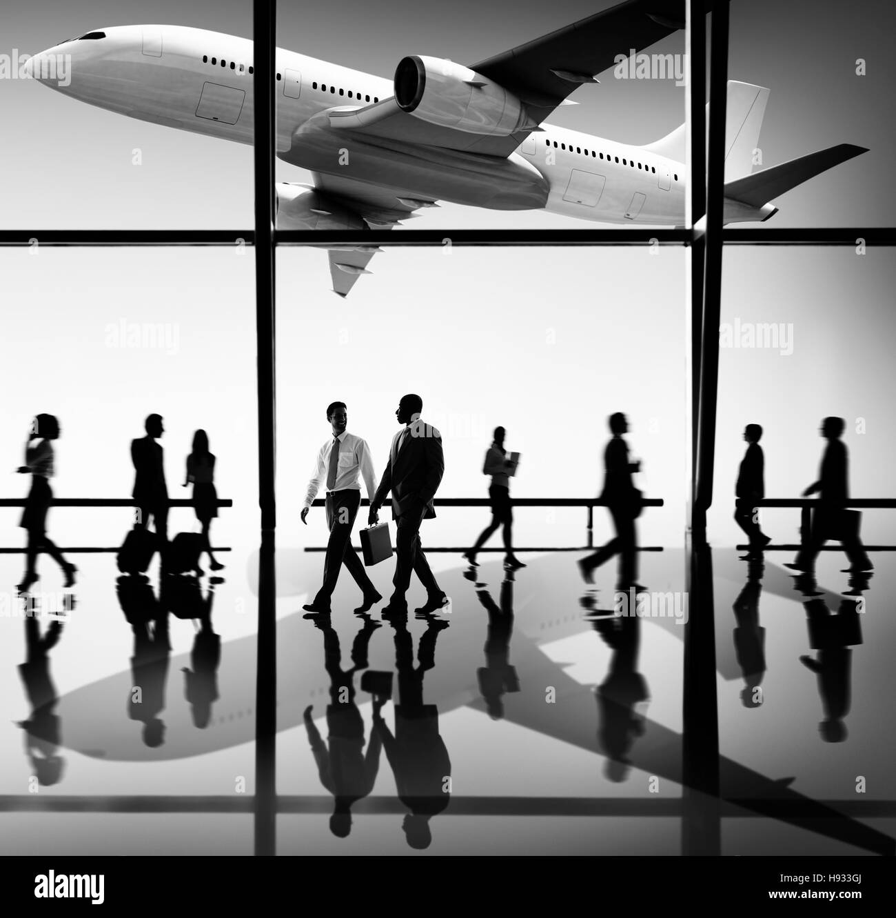 Travel airplane travel Black and White Stock Photos & Images - Alamy