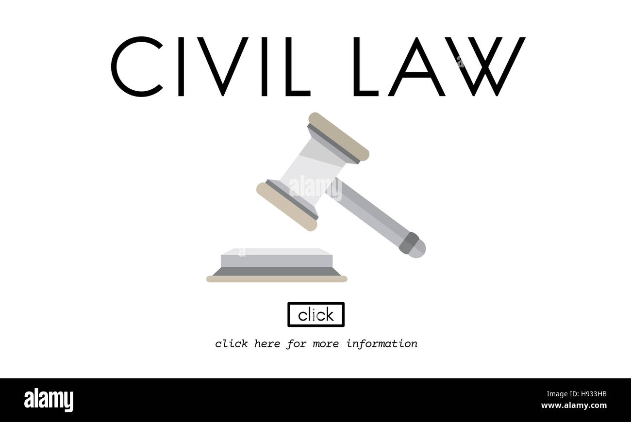 Civil Law Common Justice Legal Regulation Rights Concept Stock Photo