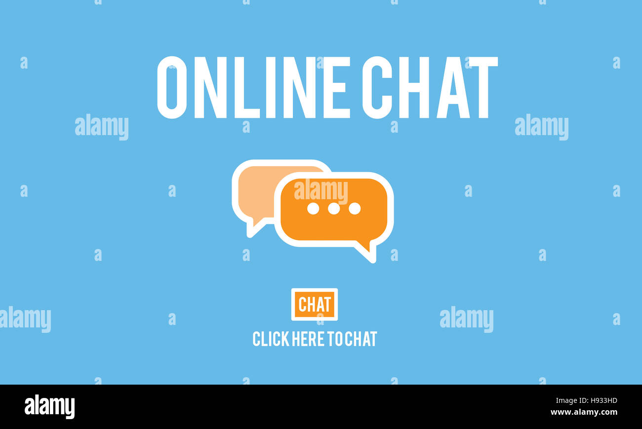 Online Chat Global Communications Connection Concept Stock Photo