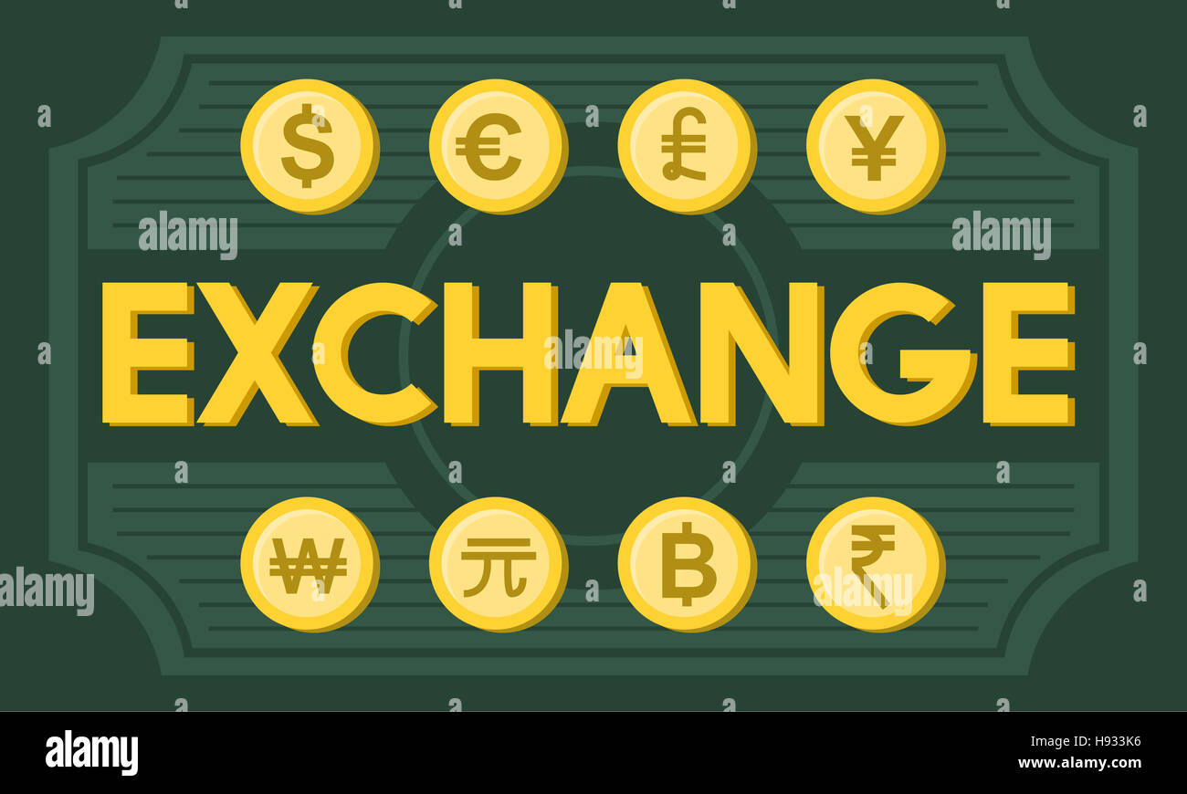 Finance Foreign Exchange Money Symbol Concept Stock Photo