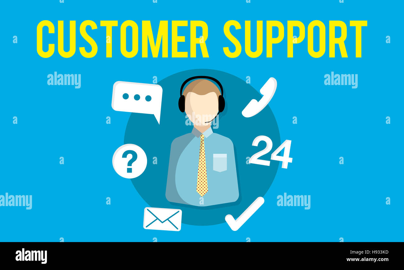 Customer Support Contact Center Advice Concept Stock Photo