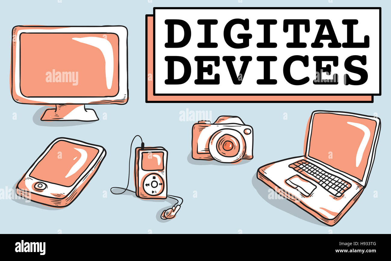 Digital Devices Internet Technology Electronics Concept Stock Photo - Alamy Digital Devices Internet Technology Electronics Concept Stock Photo - Alamy