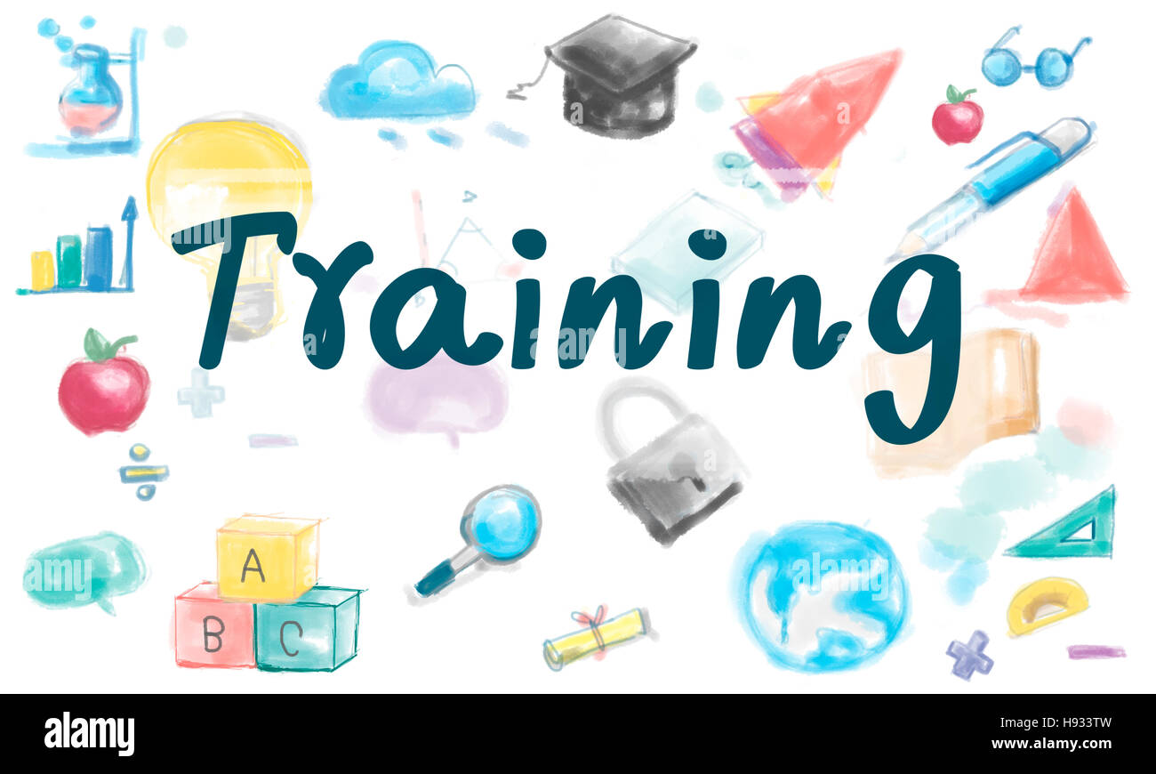 Training Skills Mentoring learning Concept Stock Photo Alamy