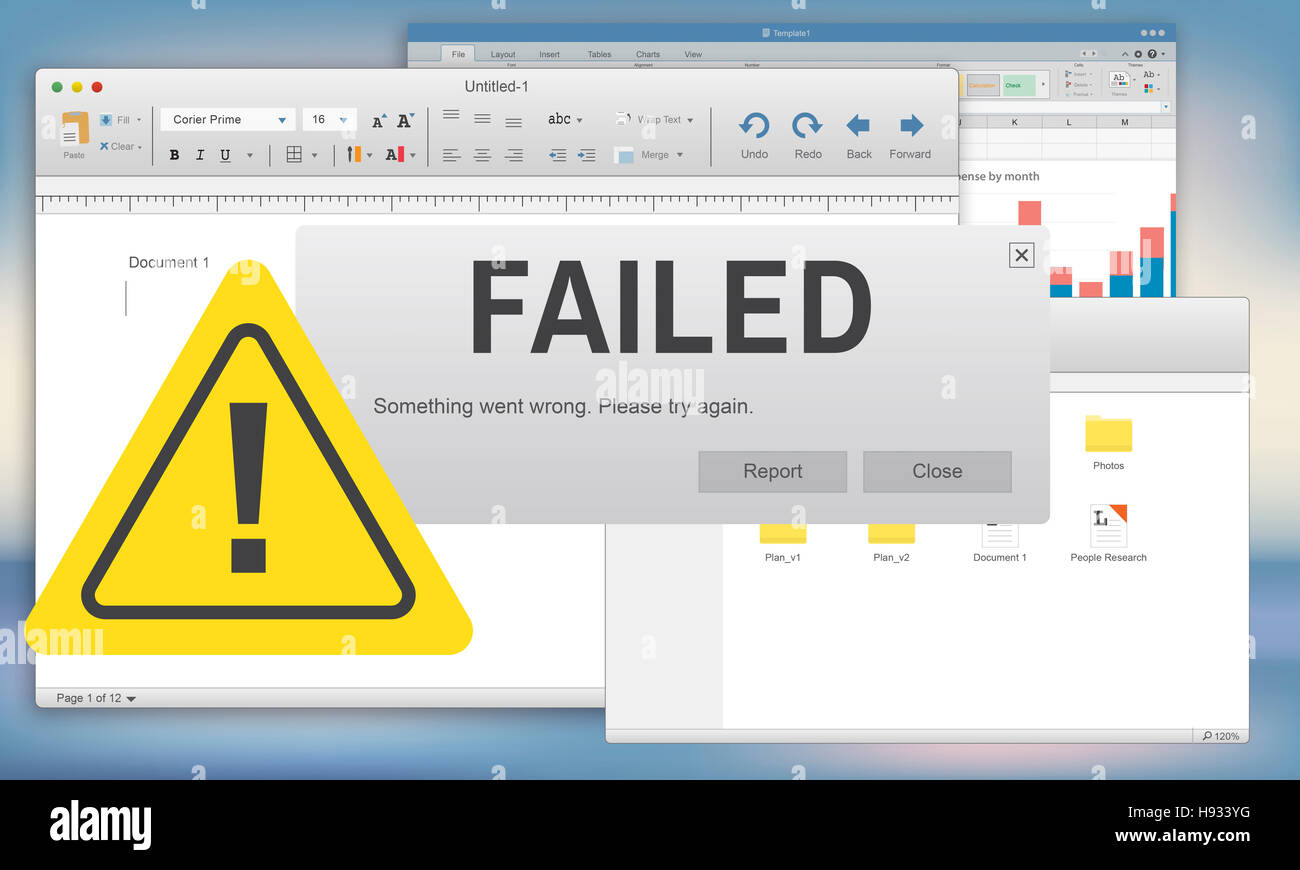 Failed Fail Failing Fiasco Inability Unsuccessful Concept Stock Photo ...