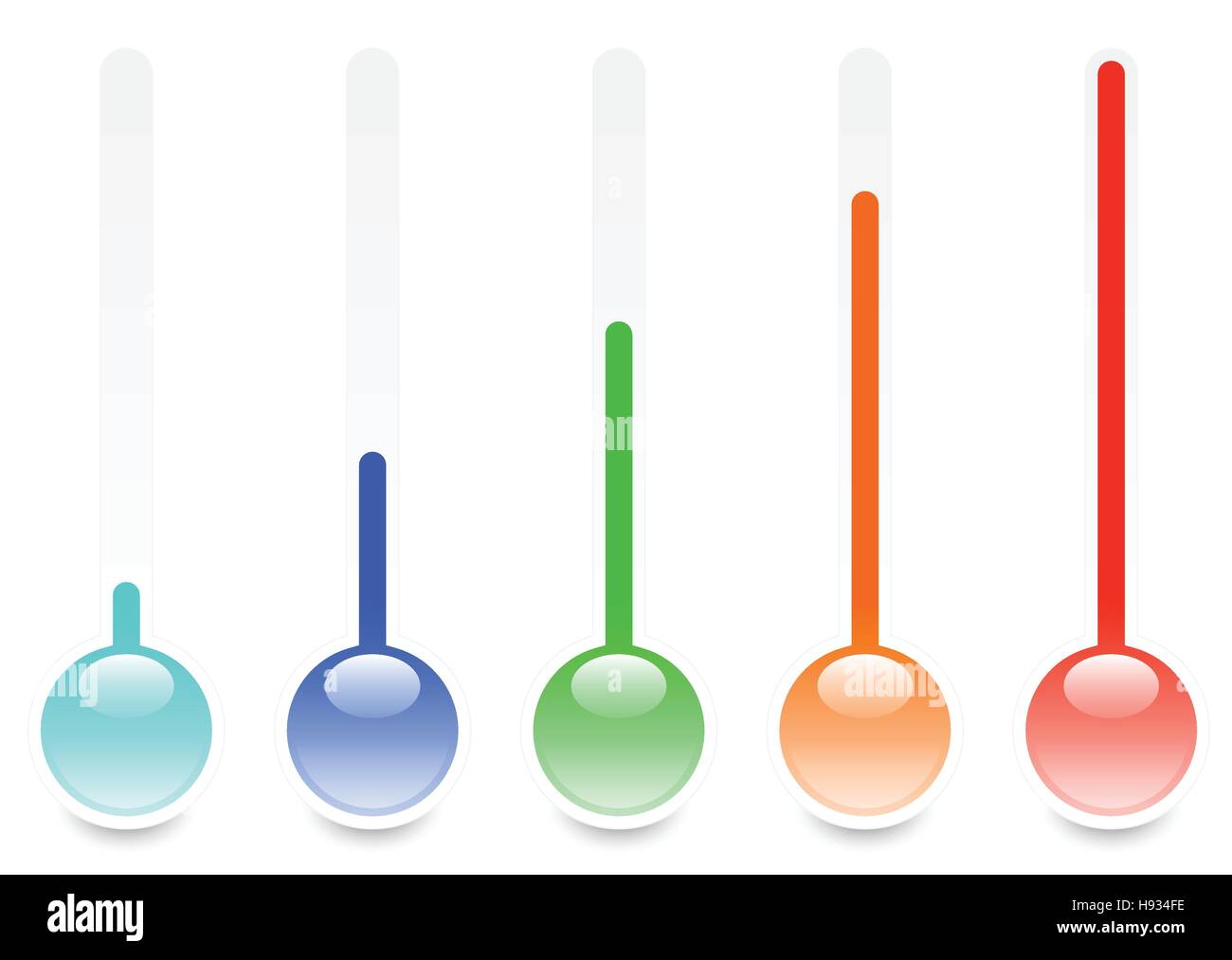 Temperature guage hot Stock Vector Images - Alamy