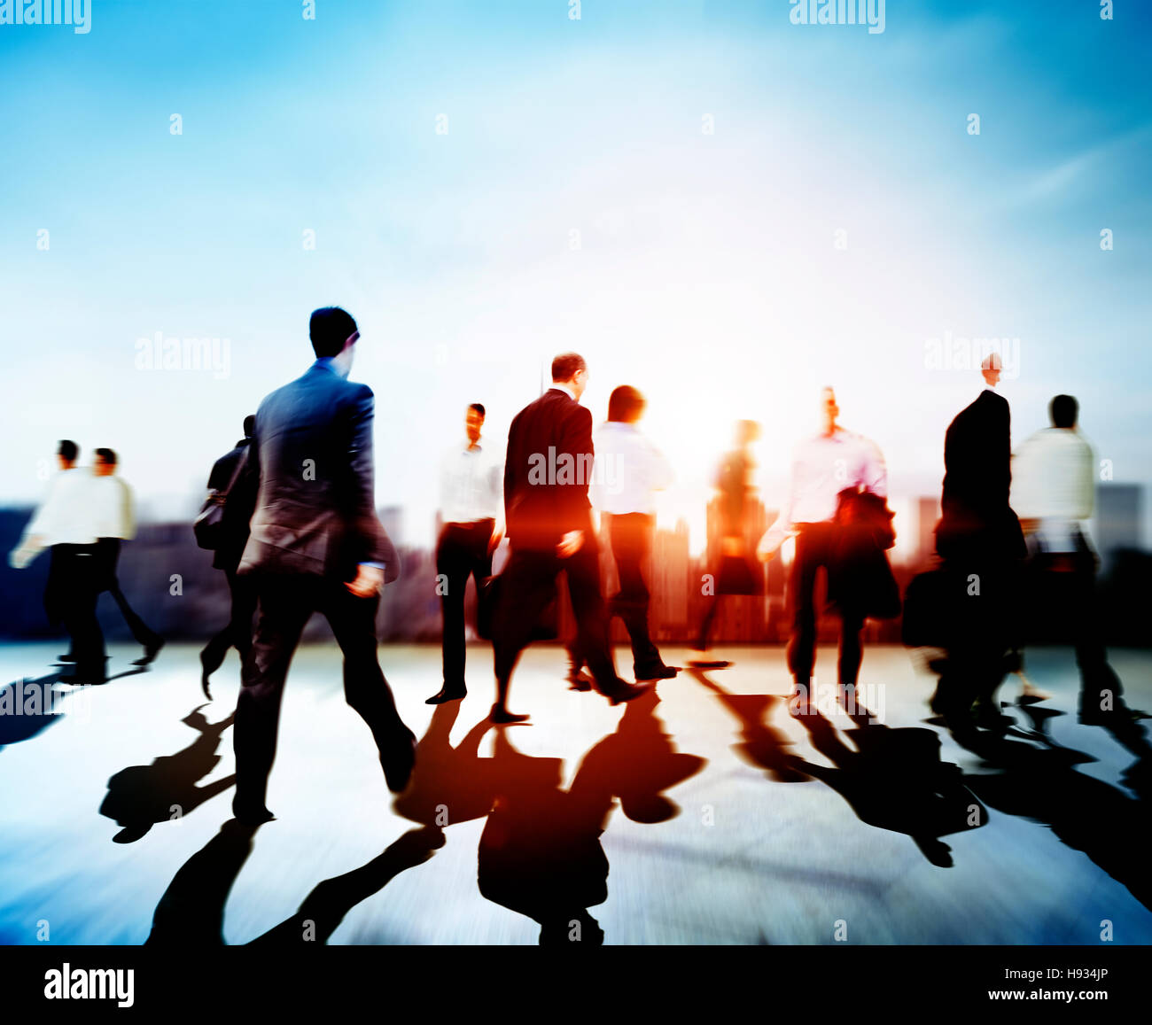 Business People Commuter Travel Walking Corporate City Concept Stock ...