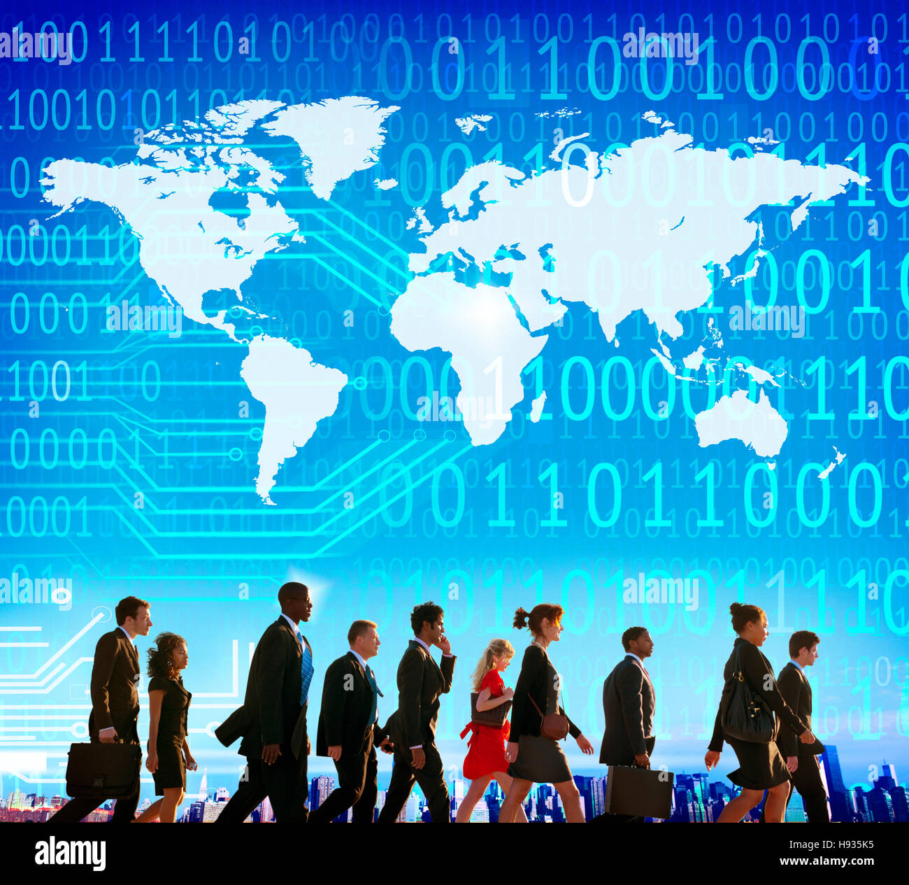 Worldwide Global Unity Social Gathering Community Concept Stock Photo