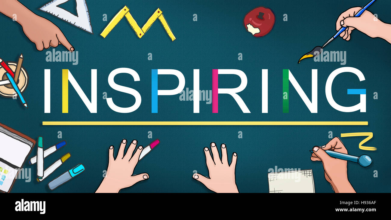Inspiring Inspire Inspiration Motivate Creativity Concept Stock Photo ...