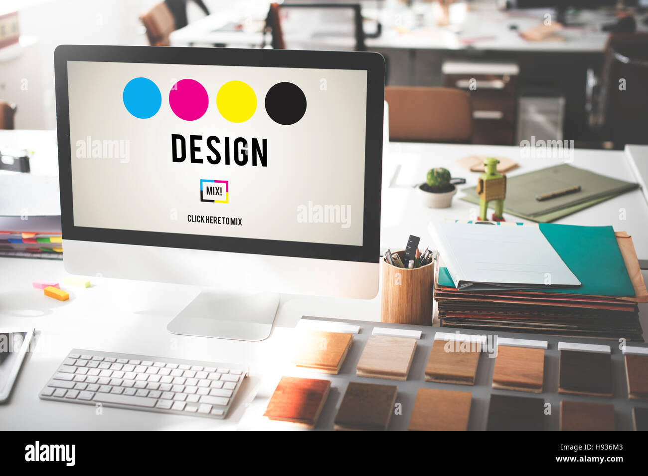 CMYK Ink Design Graphics Creativity Concept Stock Photo - Alamy