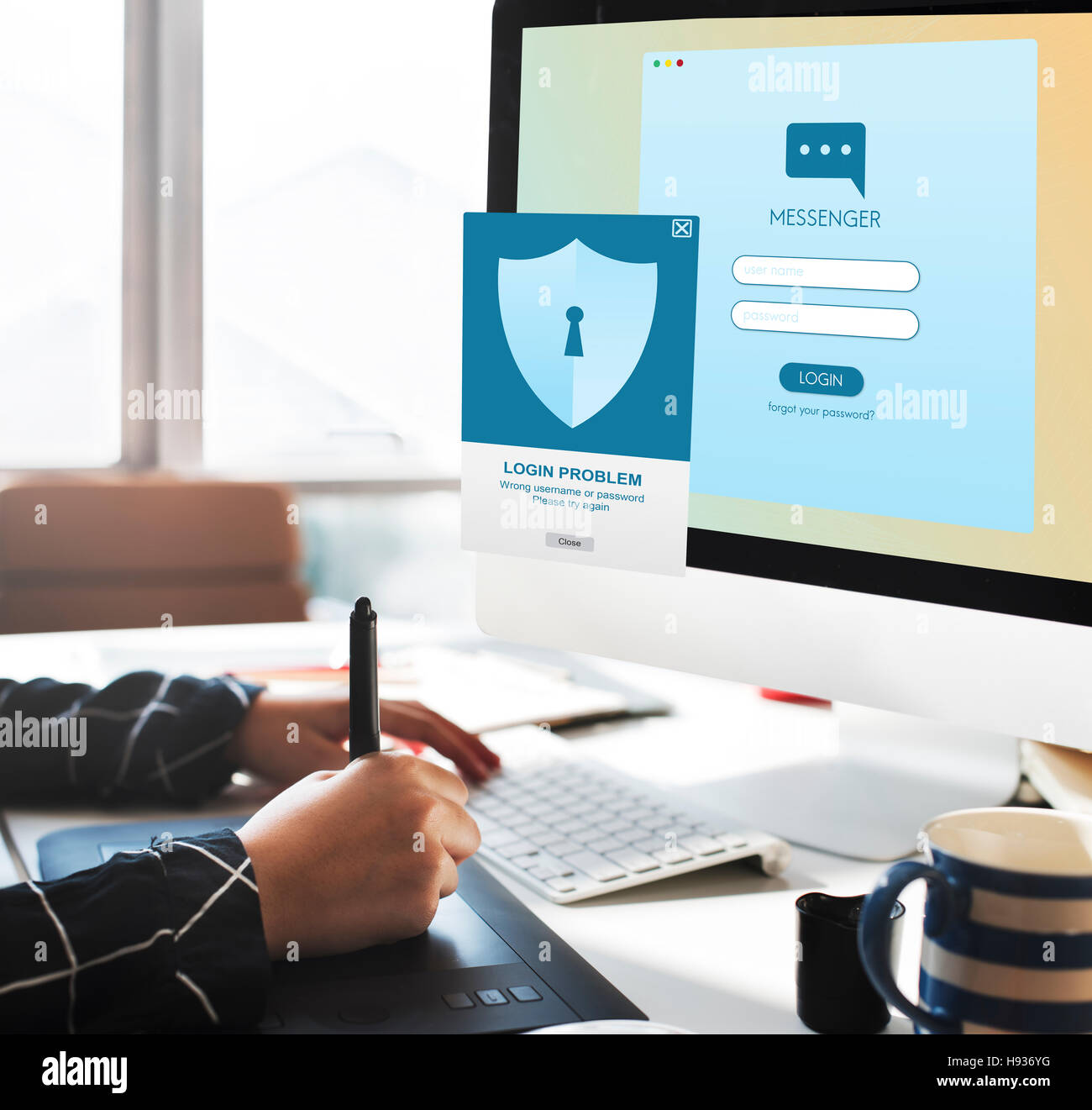 Security Register Sign In Apply for social security hi-res stock photography and images - Alamy