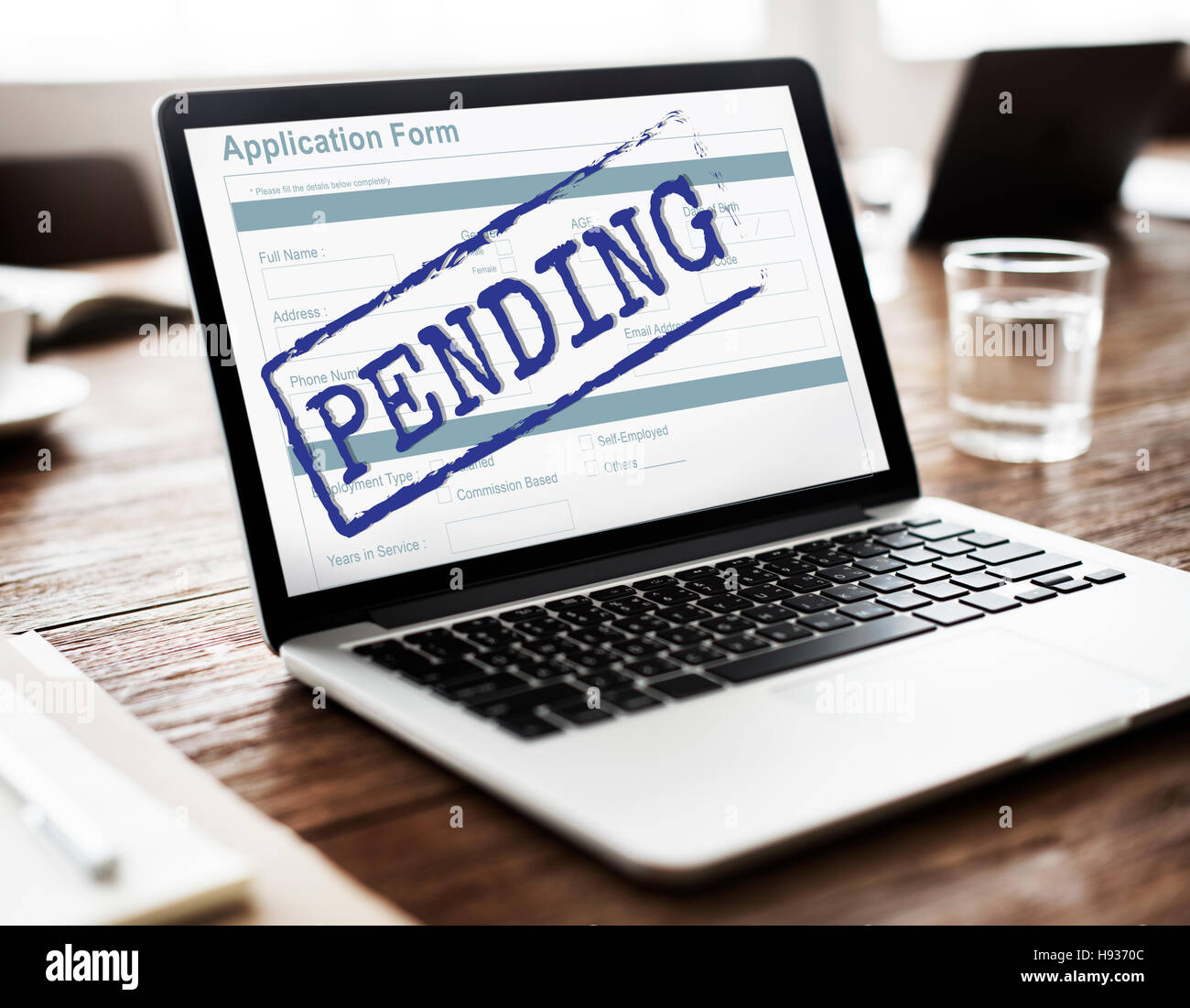 Pending Application Form Document Reply Concept Stock Photo Alamy