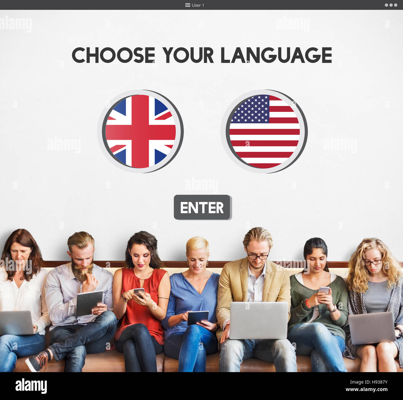 Language Dictionary English American Concept Stock Photo Alamy