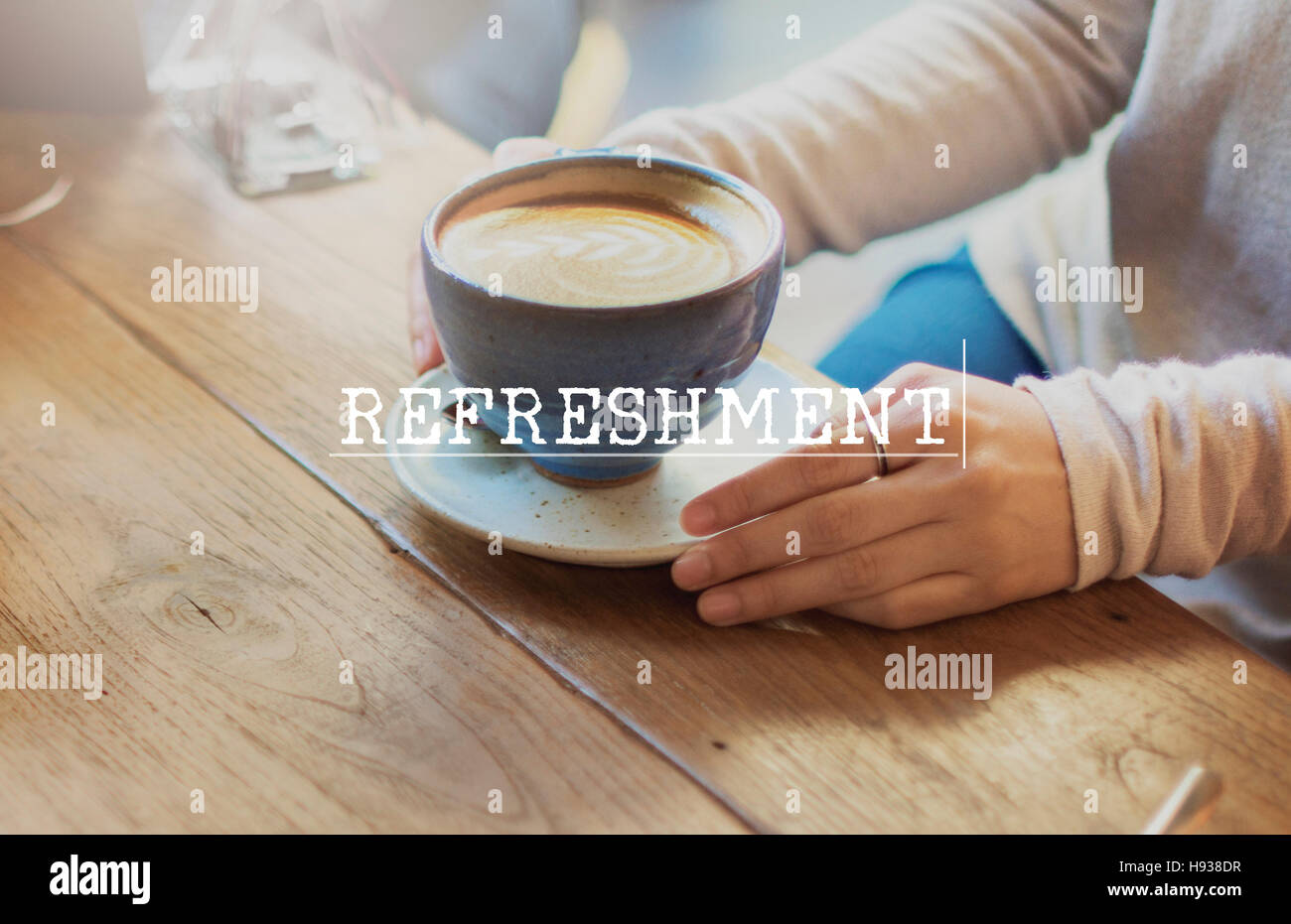 Refreshment Energy Renew Restart Renew Restart Concept Stock Photo