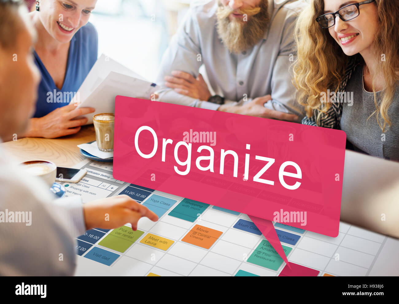 Organize Design Resource System Manual Concept Stock Photo