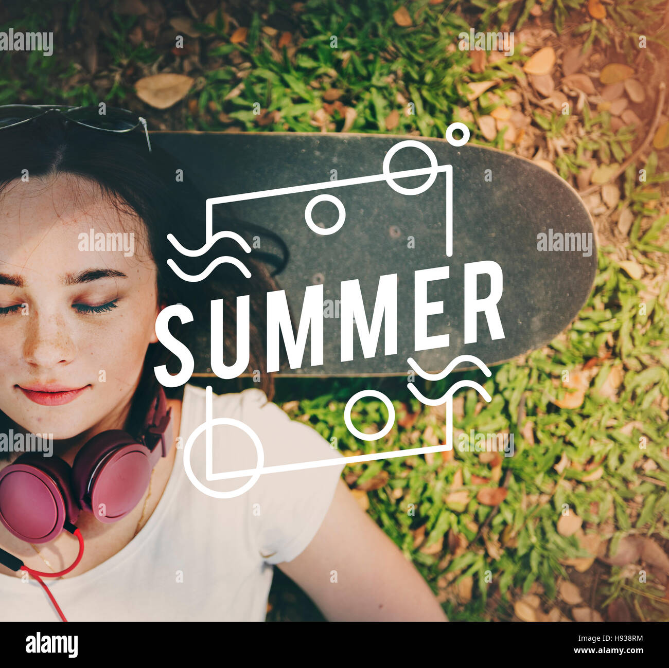 Summer Season Hot Heat Outdoors Graphic Concept Stock Photo - Alamy