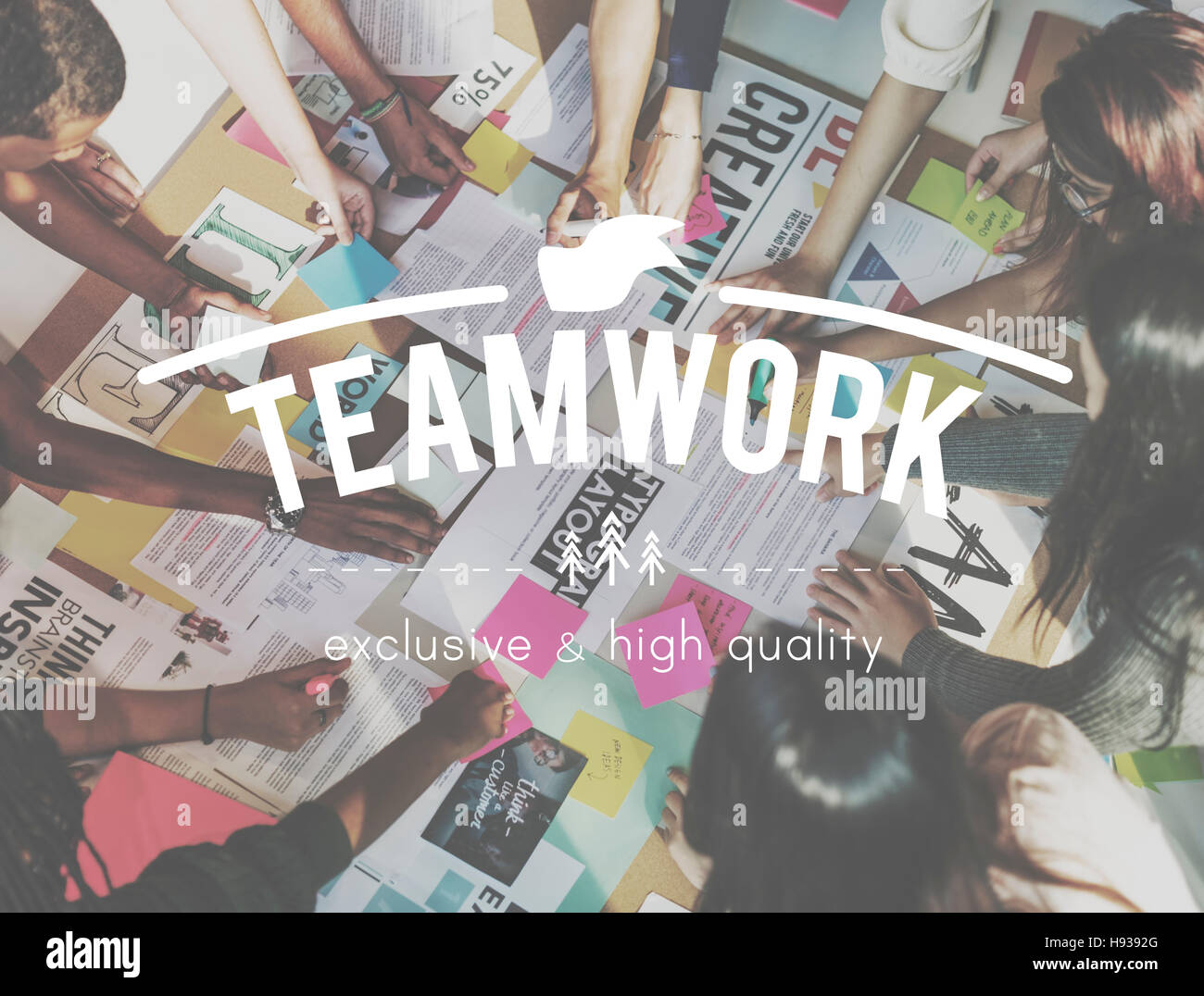 Teamwork Collaboration Togetherness Association Concept Stock Photo - Alamy