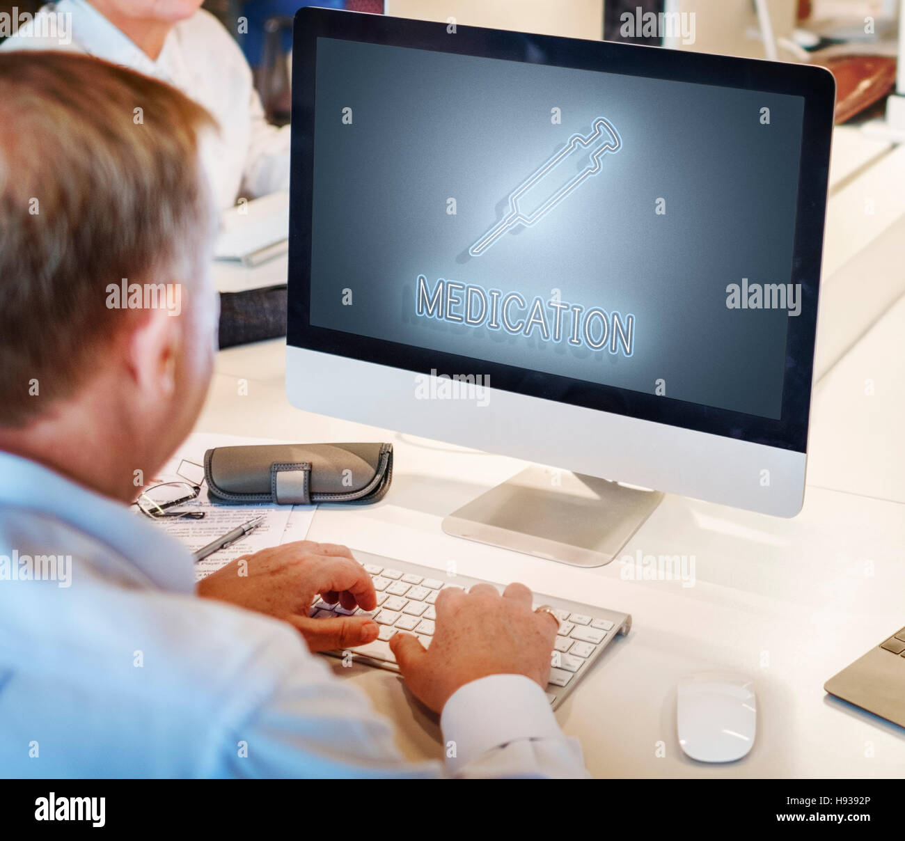 Cure Health Hospital Injection Medicine Concept Stock Photo - Alamy