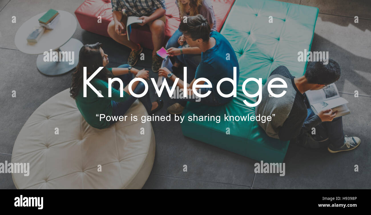Knowledge Learn Education People Graphic Concept Stock Photo - Alamy