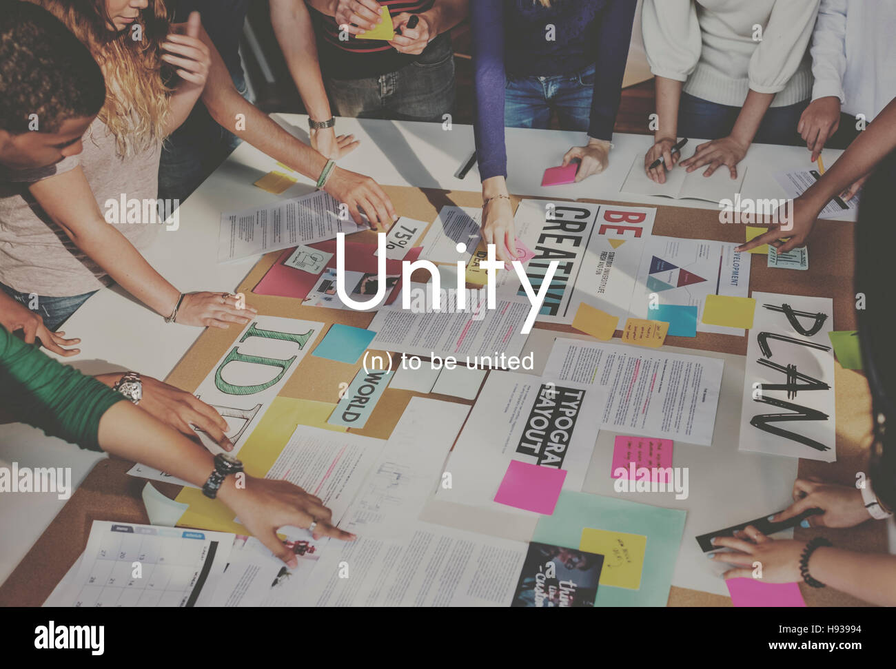 Unity Community Connection Cooperation Team Concept Stock Photo - Alamy