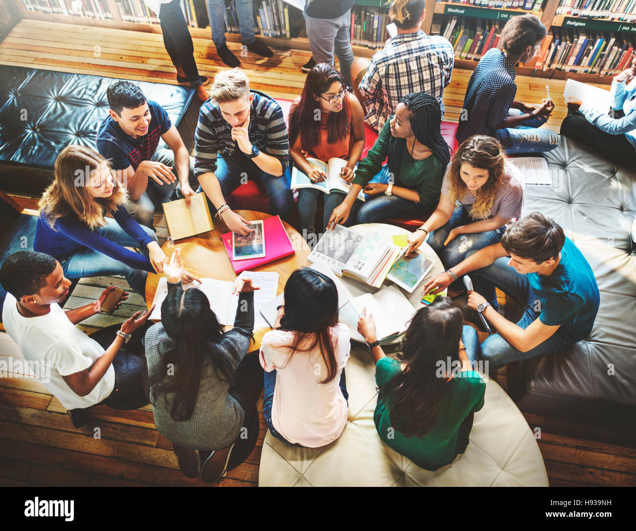 Classmate Classroom Sharing International Friend Concept Stock Photo ...