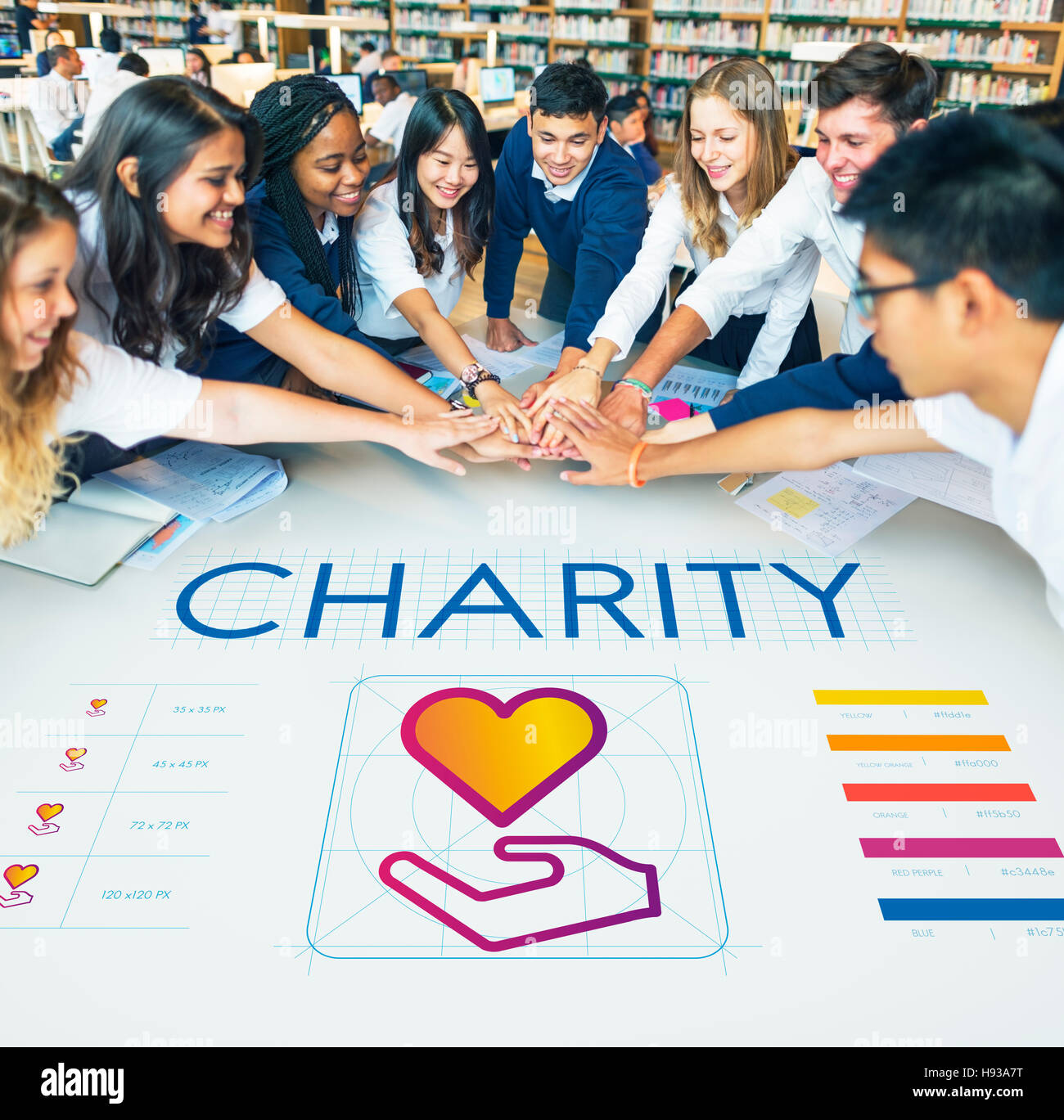 Community Share Charity Donation Concept Stock Photo - Alamy